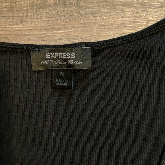 Express black tank with sequins Sz M - Picture 2 of 3